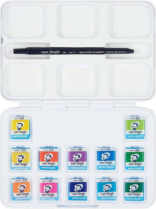 Acuarela en Pastillas Van Gogh Set 12 Colores Vibrantes