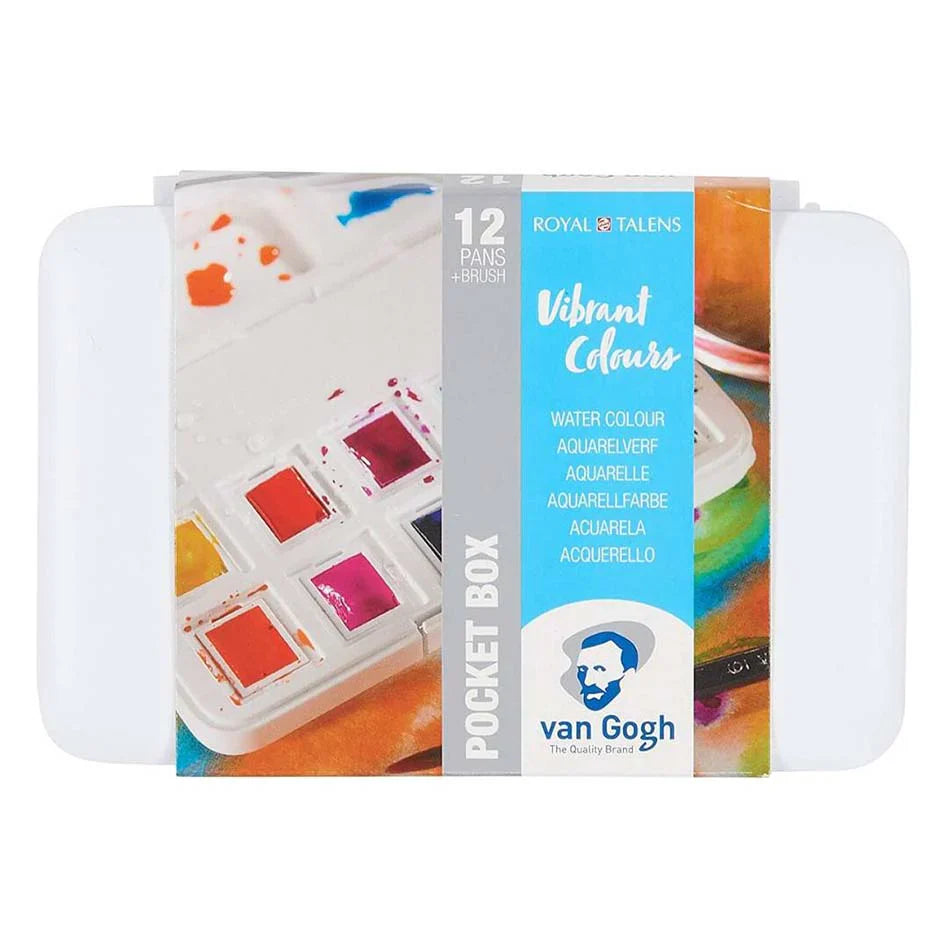Acuarela en Pastillas Van Gogh Set 12 Colores Vibrantes