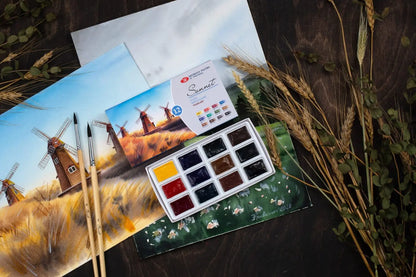 NEVSKAYA PALITRA Set Acuarelas Sonnet 12 pans 1/1 – Plein air