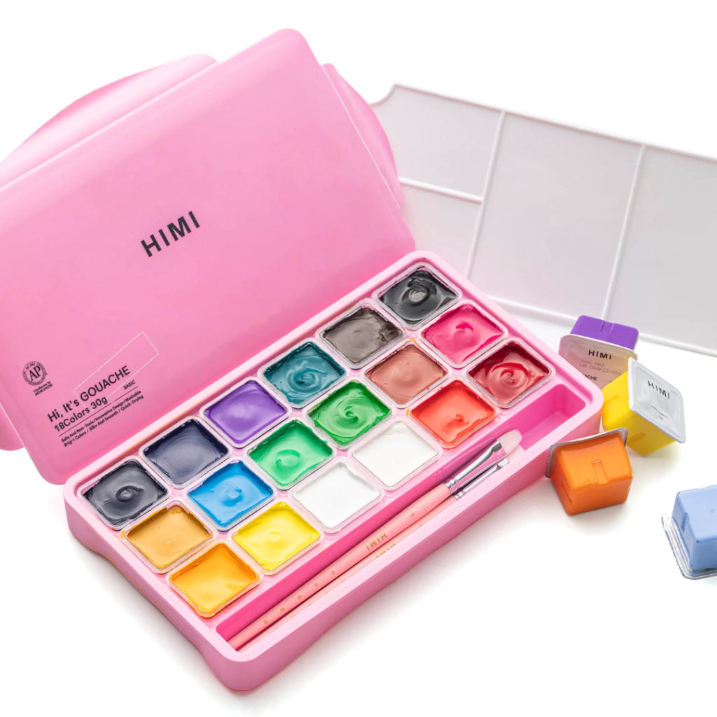 HIMI set de gouache 18 colores 30g BASIC