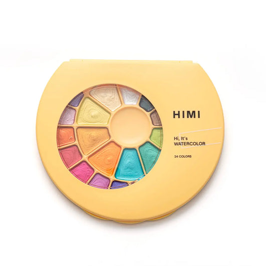 Himi Set De Pintura Semi Humedad 24 Colores Metalizados