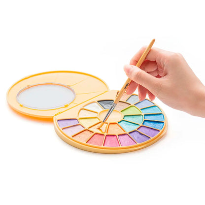 Himi Set De Pintura Semi Humedad 24 Colores Metalizados