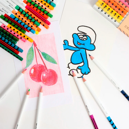 24 lápices en base a aceite MIYA