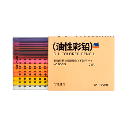 24 lápices en base a aceite MIYA