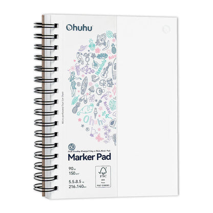 Pack Acrilico Ohuhu: 90 Marcadores Acrílicos Kakaako + Marker Pad Ohuhu antisangrado