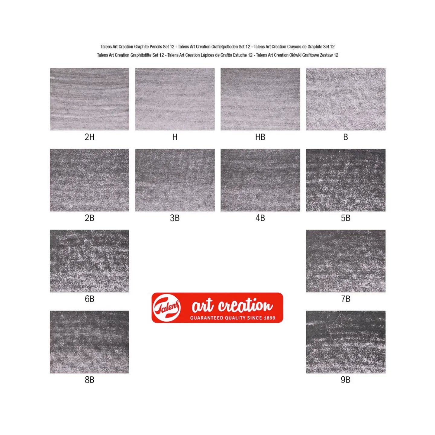Set 12 Lapices grafito - Art Creation