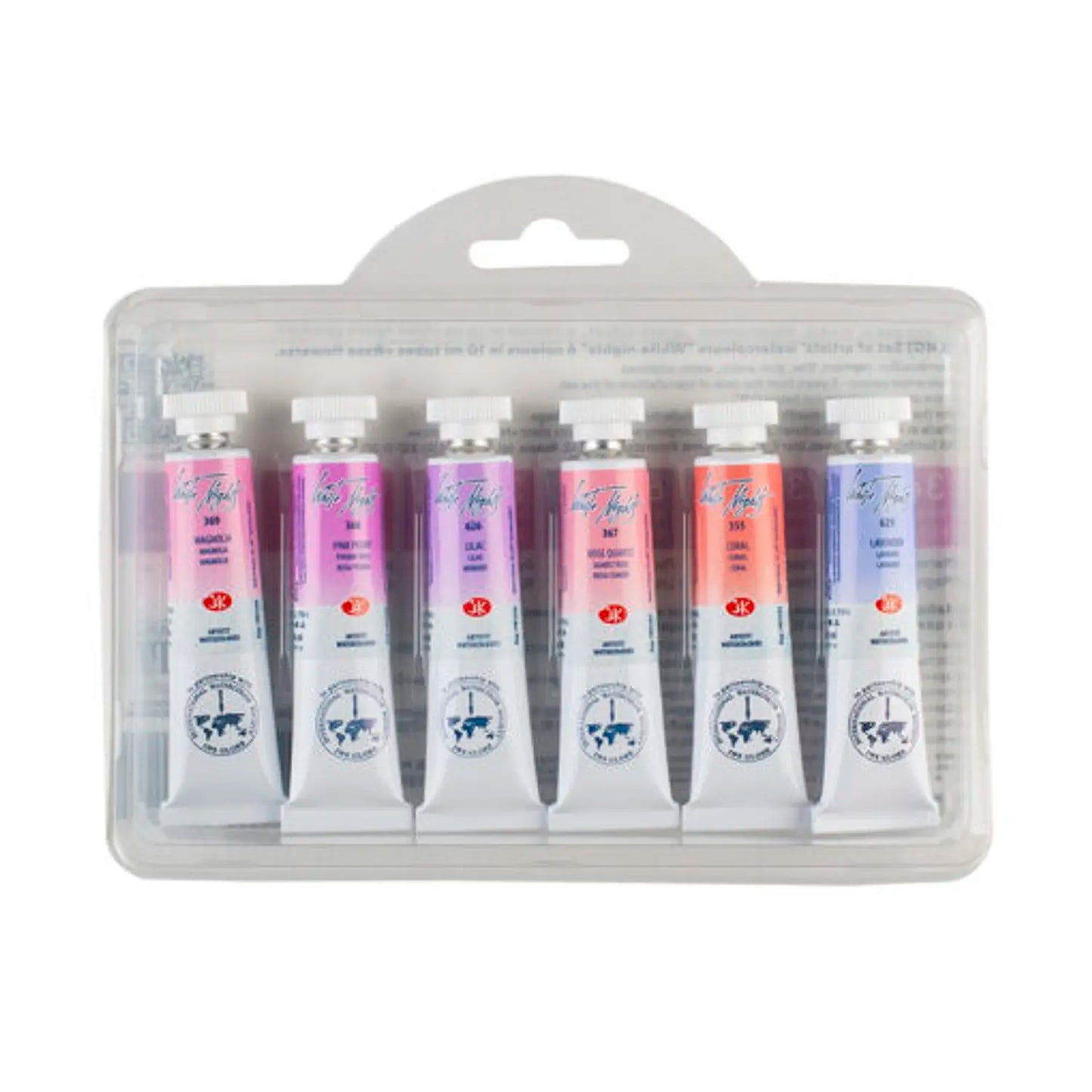 WhiteNights - Acuarela en Tubo - 6 Colores Rosas - 10 Ml