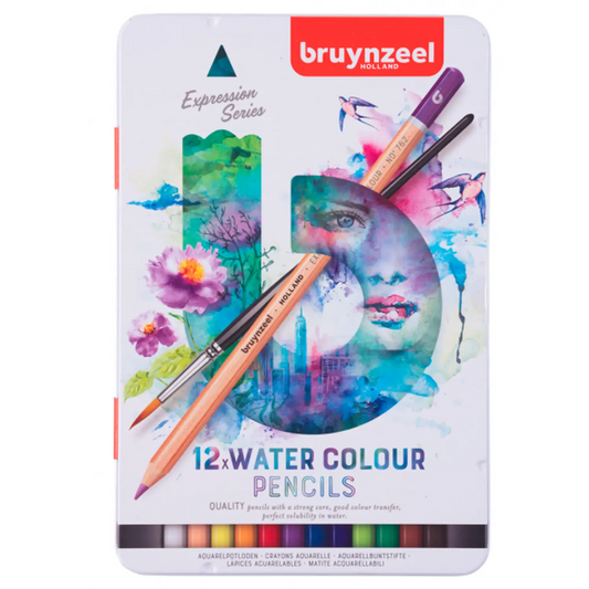 Bruynzeel - Lapices Acuarelables Expression - 12 Colores