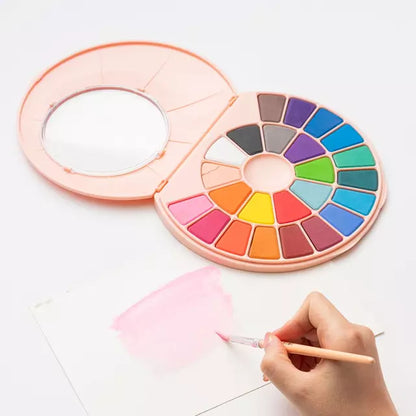 Set Himi Pintura Solida A Base De Agua 24 Colores (Rosado)