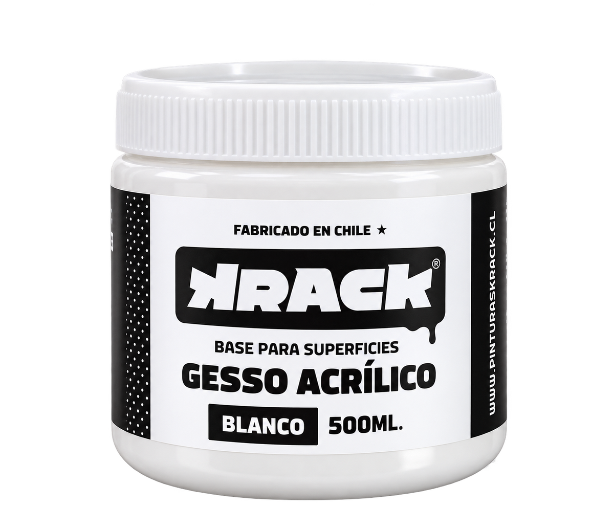 Gesso Blanco Krack 500ml – Imprimante Universal para Todo Tipo de Superficies