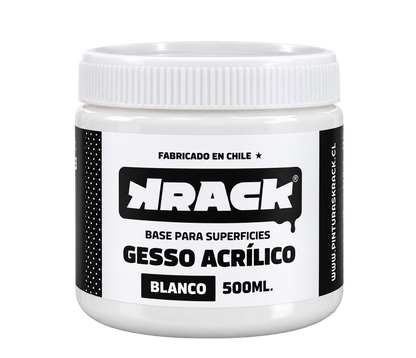 Gesso Blanco Krack 500ml – Imprimante Universal para Todo Tipo de Superficies