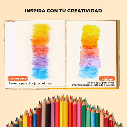 Arrtx Juego de 72 Lápices Acuarelables Incluye 1 Pincel