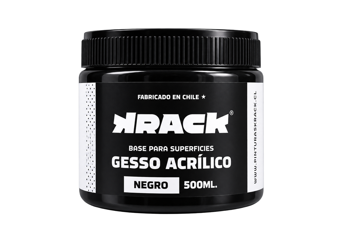 Gesso Negro Krack 500ml – Imprimante Universal para Todo Tipo de Superficies