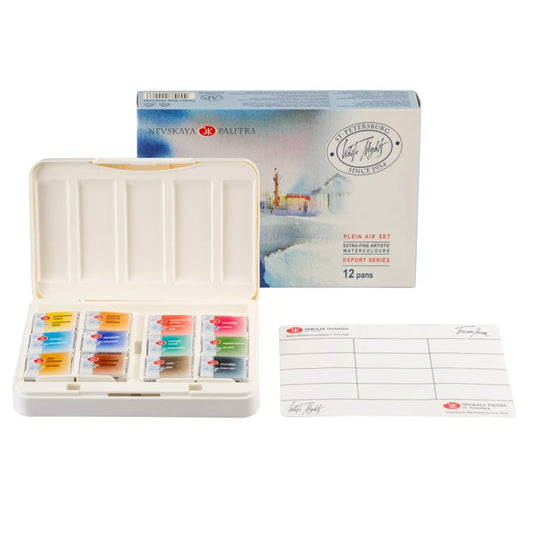Acuarelas 12 colores White Nights