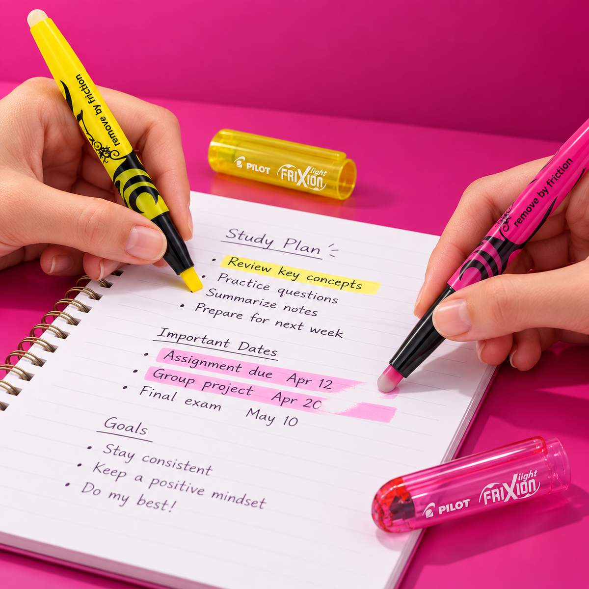 Destacador FRIXION LIGHT - rosado PILOT
