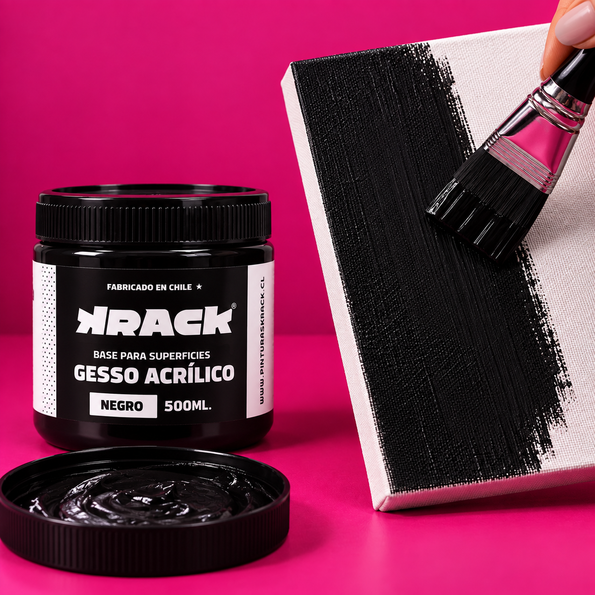 Gesso Negro Krack 500ml – Imprimante Universal para Todo Tipo de Superficies