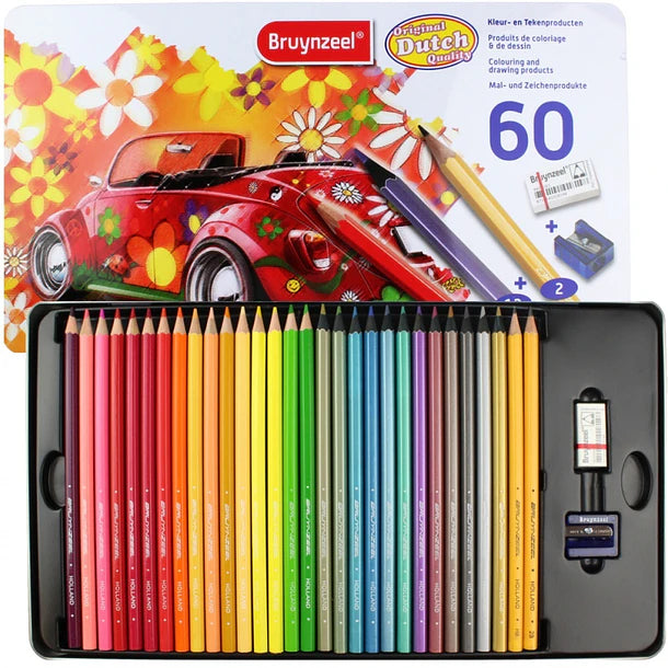 Set 60 piezas - Lapices de colores Bruynzeel colouring and drawing