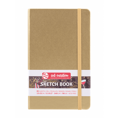 Libreta Sketchbook Art Creation Dorada 80 Hojas 140 g/m2