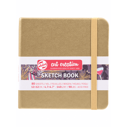 Libreta Sketchbook Art Creation Dorada 80 Hojas 140 g/m2