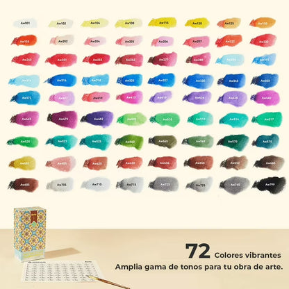Arrtx Juego de 72 Lápices Acuarelables Incluye 1 Pincel