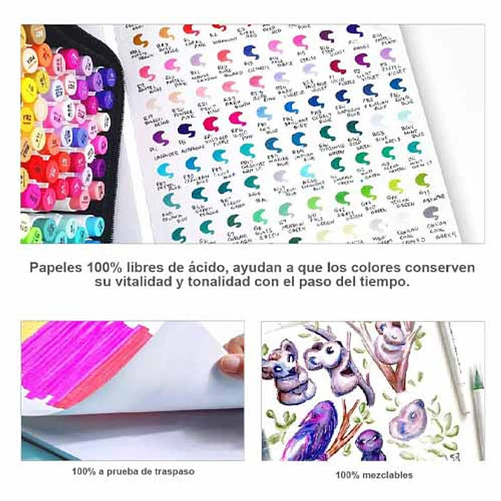 sketchbook Ohuhu 21 x 21 78 hojas