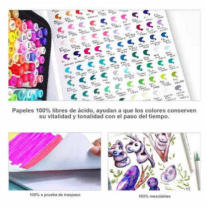 sketchbook Ohuhu 21 x 21 78 hojas