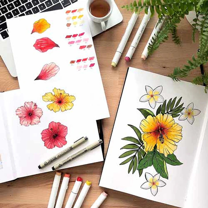 sketchbook Ohuhu 21 x 21 78 hojas
