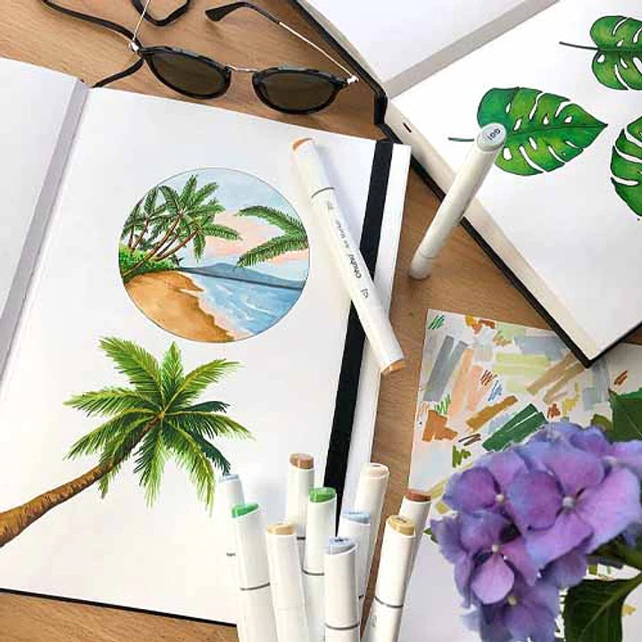 sketchbook Ohuhu 21 x 21 78 hojas