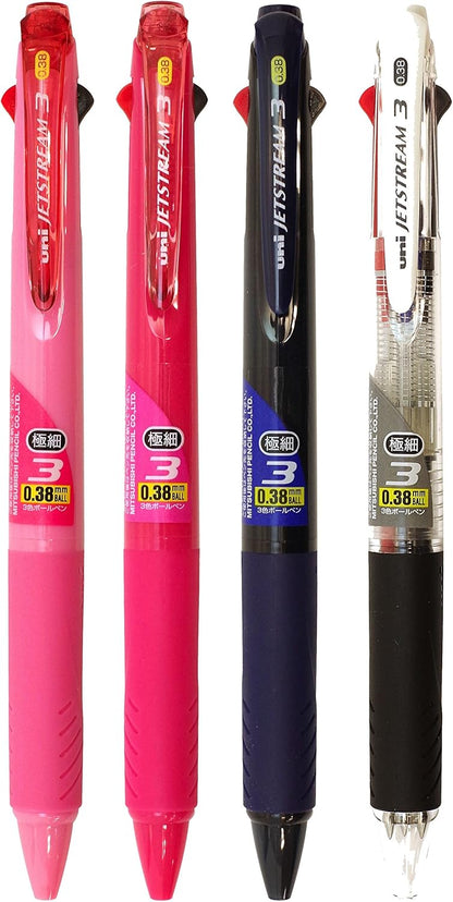 Boligrafo UNI JETSTREAM 3 colores Ballpoint 0.38mm (disponible en 4 colores)