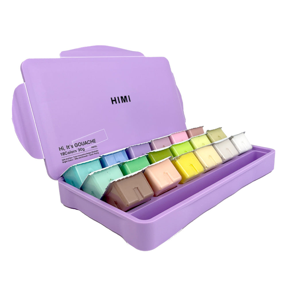 Pintura Hi it's Gouche 18 colores pastel 30g HIMI