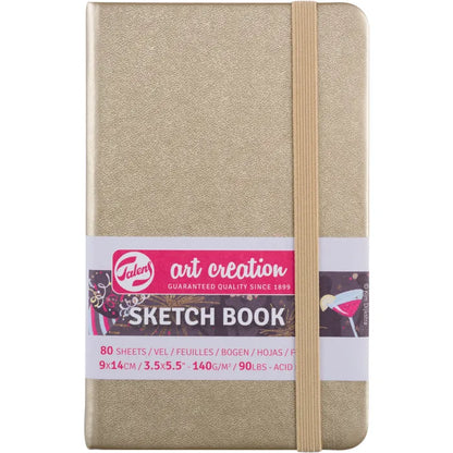 Libreta Sketchbook Art Creation Dorada 80 Hojas 140 g/m2
