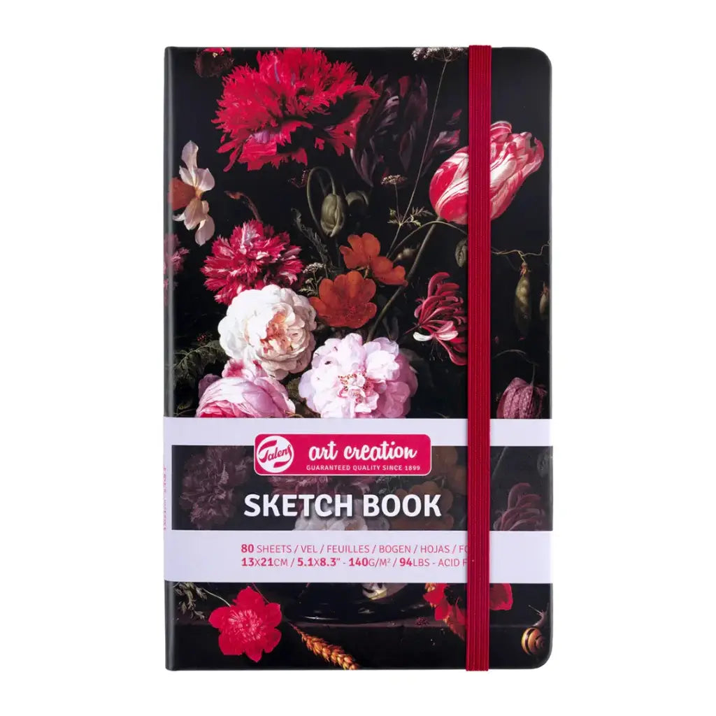 Libretas Art Creation Sketchbook FLORES 140gr 13x21cm 80 Hojas