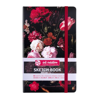 Libretas Art Creation Sketchbook FLORES 140gr 13x21cm 80 Hojas