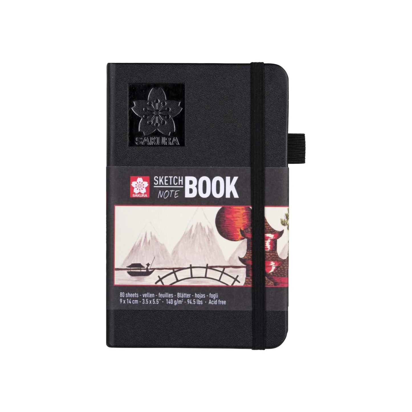 Sketchbook Sakura Hoja Blanco Crema 9x14cm 140gr 80 hojas