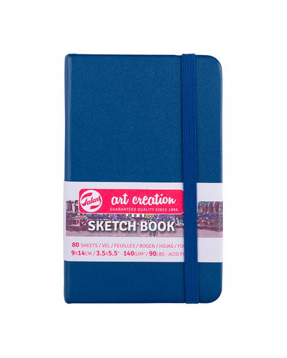 Cuaderno Vertical color amarillo azul marino con hojas blancas de 12cm x 12cm