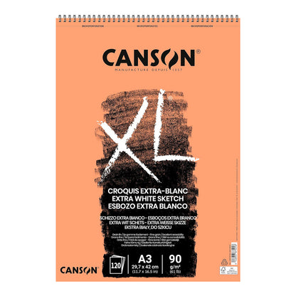 Croquera de Bocetos Extra Blanca Canson XL Croquis Extra-Blanc 90 g/m2