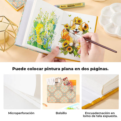 Libreta de bocetos para acuarela ARRTX 100% algodón