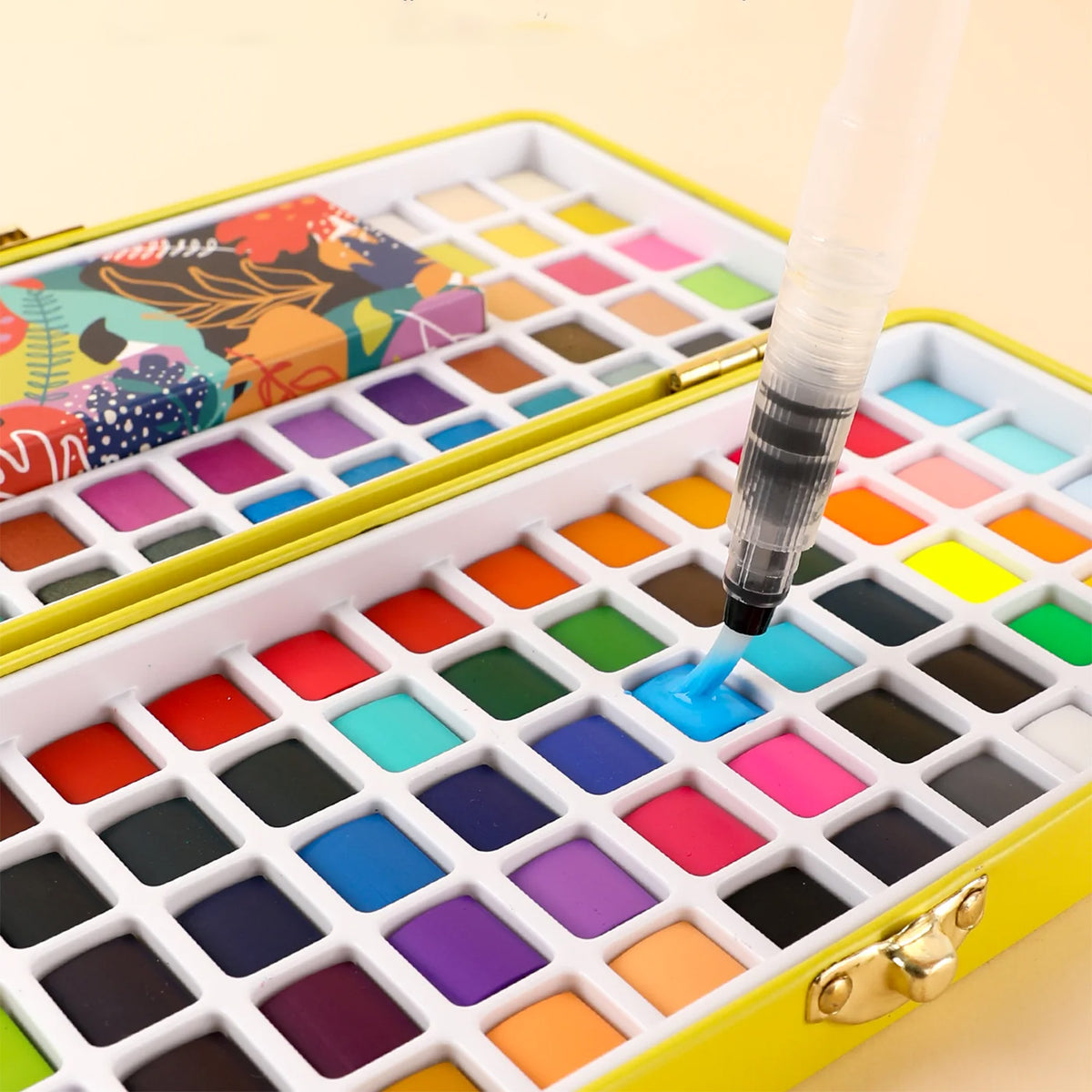 Set de Acuarela premium TODO EN UNO de 100 colores