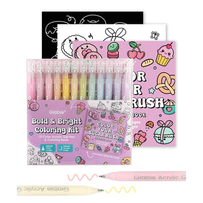 LAPIZ ACRILICO GEL - KIT BOLD & BRIGHT COLORES SUGAR RUSH Grabie