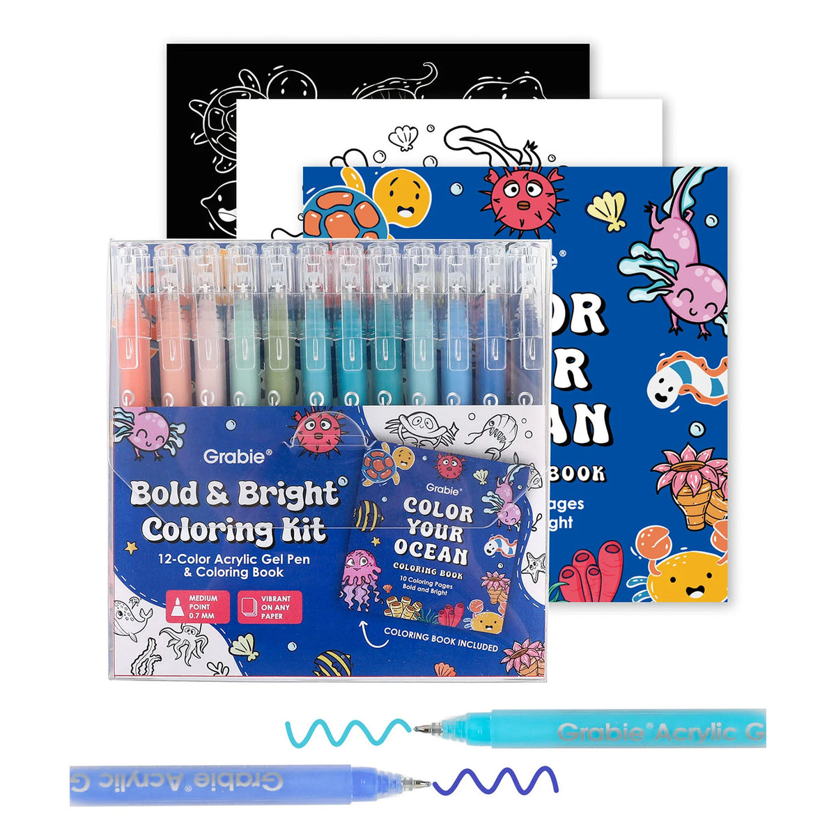 LAPIZ ACRILICO GEL - KIT BOLD & BRIGHT COLORES OCEANICOS Grabie