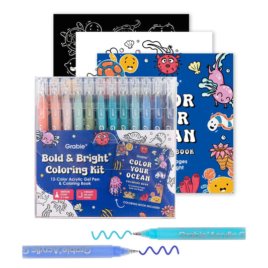 LAPIZ ACRILICO GEL - KIT BOLD & BRIGHT COLORES OCEANICOS Grabie