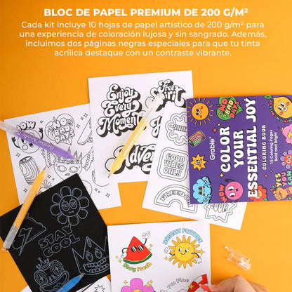 LAPIZ ACRILICO GEL - KIT BOLD & BRIGHT COLORES DEL BOSQUE Grabie