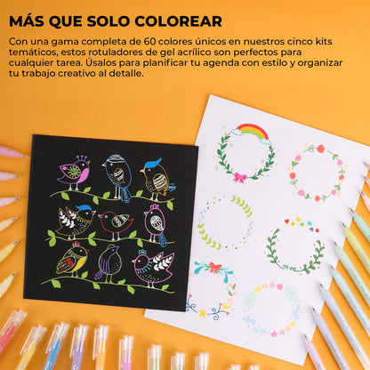 LAPIZ ACRILICO GEL - KIT BOLD & BRIGHT COLORES SUGAR RUSH Grabie