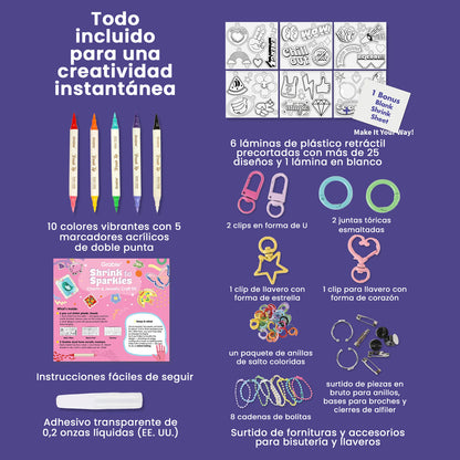 KIT DIY DE FIGURAS TERMOENCOGIBLES "RETRO VIBES"