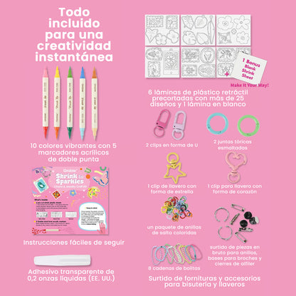 KIT DIY DE FIGURAS TERMOENCOGIBLES "BLOOM POST"
