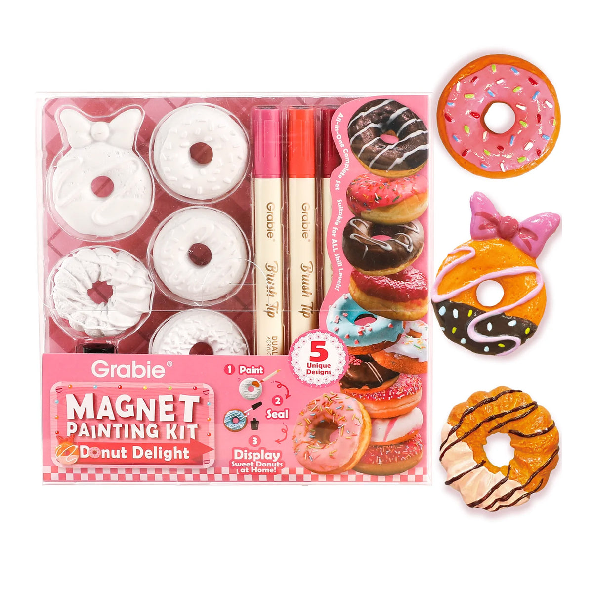 KIT CREATIVO PARA PINTAR IMANES - DONUT DELIGHT