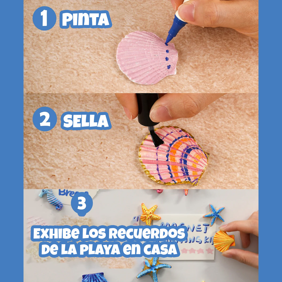 KIT CREATIVO PARA PINTAR IMANES - BAYSIDE BREEZE