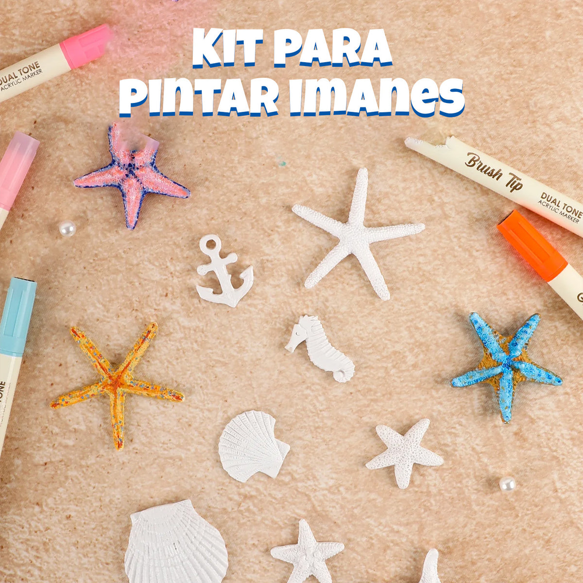KIT CREATIVO PARA PINTAR IMANES - BAYSIDE BREEZE