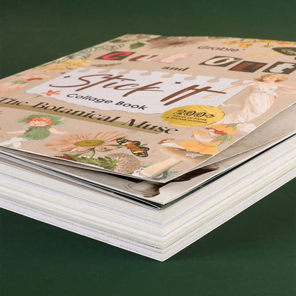 LIBRO DE ACTIVIDADES DE COLLAGE LA MUSA BOTÁNICA DE MÁS DE 200 PÁGINAS - GRABIE