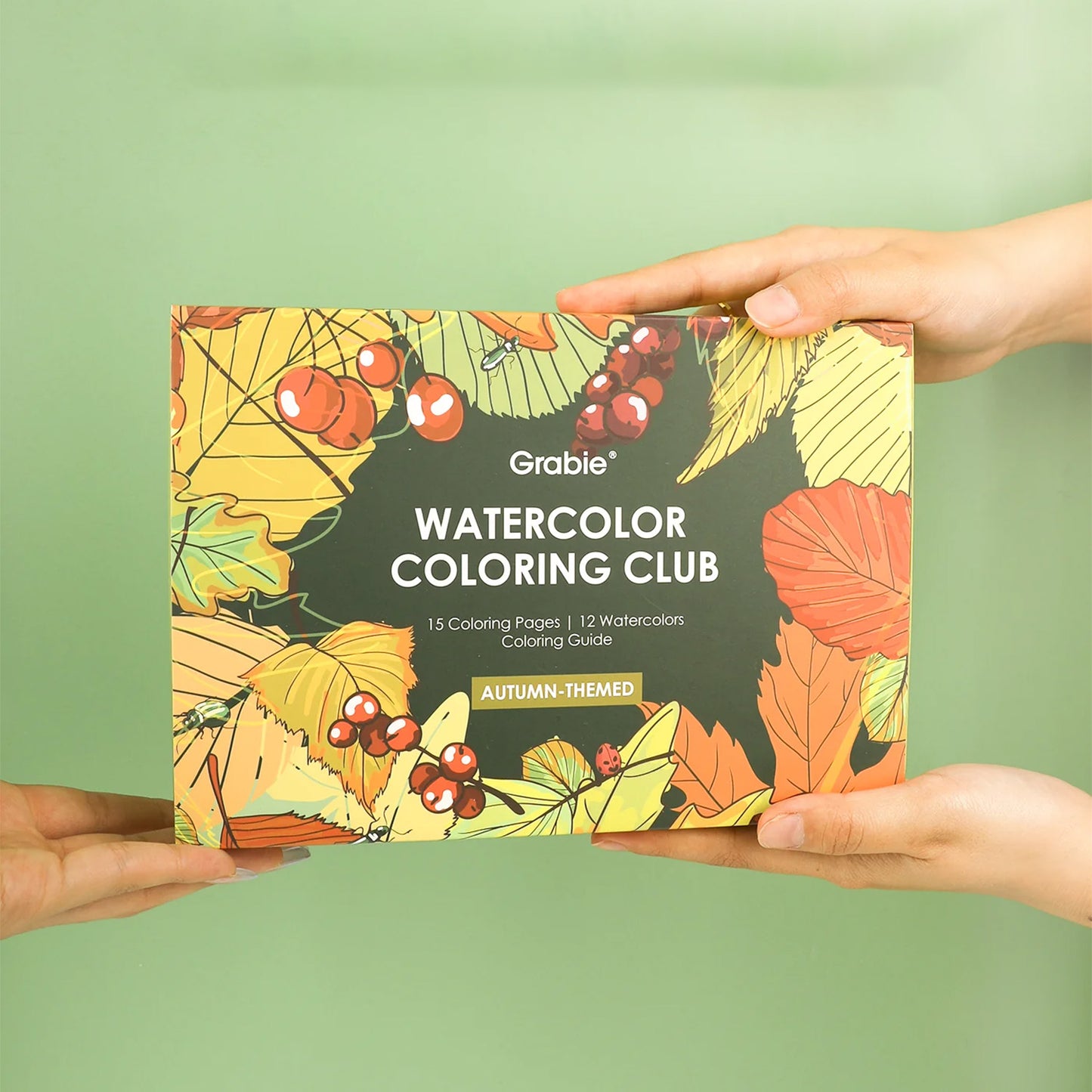 COLORING CLUB - CAJA PARA COLOREAR CON ACUARELA DE TEMÁTICA OTOÑO